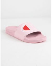 champion sandals pink