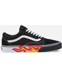 vans flame wall old skool