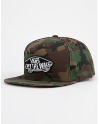vans snapback camo