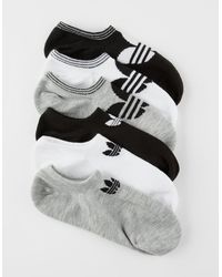 adidas Originals Originals Trefoil Black & White Womens No Show Socks - Multicolor