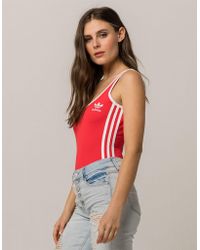 red adidas bodysuit outfit