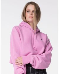 Champion Fleece Reverse Weave Allover Logo Womens Hoodie In Light