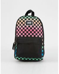 vans sunflower check mini backpack