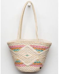 billabong roundabout straw tote
