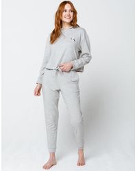 calvin klein modern cotton heather gray womens jogger pants