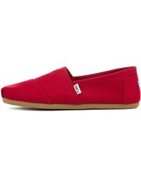toms mens canvas slip on shoes