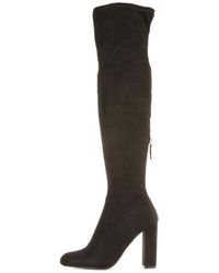 red thigh high boots steve madden