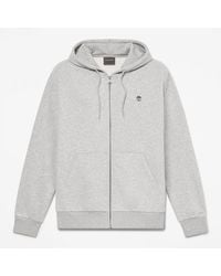Timberland - Oyster River Chest Logo Zip Hoodie For - Lyst