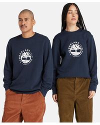 Timberland - All Gender Crew Sweatshirt With Refibra Technology - Lyst