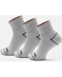 Timberland - Bowden 3-Pack Full Cushion Quarter Sock - Lyst