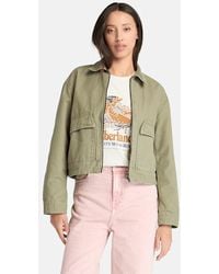 Timberland - Strafford Bomber Washed Canvas Jacket For - Lyst
