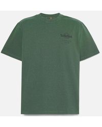 Timberland - Sunfaded Tree Logo Graphic Heavyweight T-Shirt For - Lyst