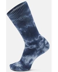Timberland - Sun-bleached Crew Socks In Dark Blue, Blue, Size: L - Lyst