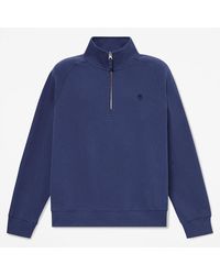 Timberland - Exeter River Embroidered Logo Quarter-Zip Sweatshirt For - Lyst