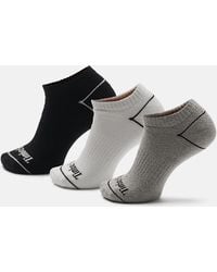 Timberland - Bowden 3-Pack Full Cushion No Show Sock - Lyst
