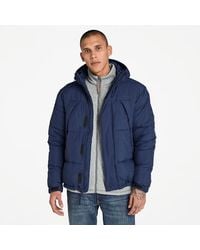 Timberland - Durable Water-repellent Puffer Jacket For Men In Dark Blue, Man, Blue, Size: L - Lyst