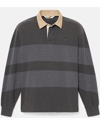 Timberland - All Gender Long-Sleeve Striped Rugby Polo - Lyst