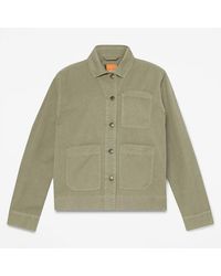 Timberland - Utility Cotton-Linen Shacket For - Lyst