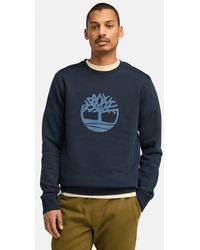 Timberland - Kennebec River Crewneck Sweatshirt For Men In Dark Blue, Man, Blue, Size: M - Lyst