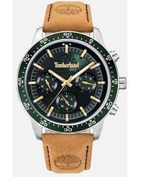 Timberland - Parkman Leather Strap Watch For Men, Man, Brown - Lyst