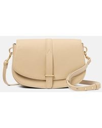 Timberland - Tuckerman Leather Flap Cross Body Bag In Beige, Woman, Beige - Lyst