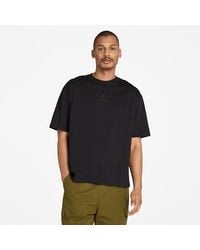 Timberland - Hampton Tonal Stack Logo T-shirt For Men In Black, Man, Black, Size: 3xl - Lyst