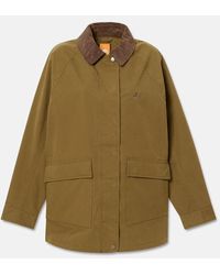 Timberland - Wenham Waterproof Barn Coat For Women In Dark Green, Woman, Green, Size: 3xl - Lyst