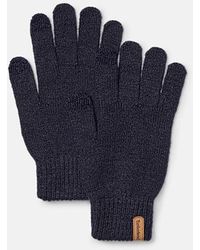Timberland - Rib Knit Glove In Dark Blue, Blue - Lyst