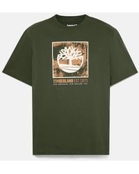 Timberland - Stack Logo Graphic Short-Sleeve T-Shirt For - Lyst