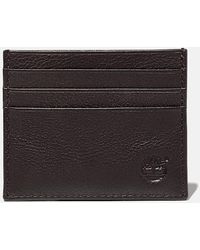 Timberland - Cow Leather Credit Card Holder For Men In Brown, Man, Brown - Lyst