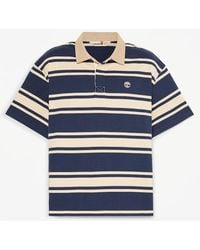 Timberland - All Gender Striped Short-Sleeve Rugby Polo - Lyst
