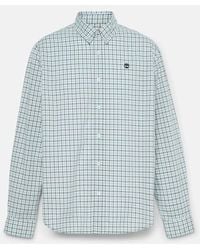 Timberland - Stretch Poplin Gingham Shirt For - Lyst