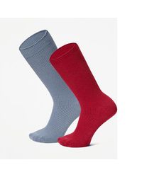 Timberland - Lightweight 2-Pack Rib Crew Sock - Lyst