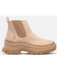 Timberland - Roxie Lane Chelsea Boot For Women In Light Beige, Woman, Beige, Size: 3.5 - Lyst