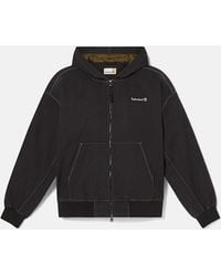 Timberland - All Gender Washed Duck Canvas Hooded Bomber - Lyst