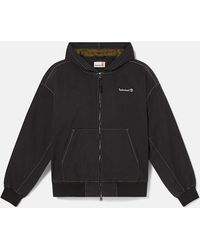 Timberland - All Gender Washed Duck Canvas Hooded Bomber - Lyst