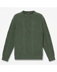 Timberland - Phillips Brook Cable-Knit Crewneck Jumper For - Lyst
