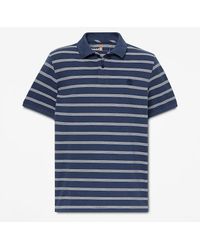 Timberland - Millers River Striped Short-Sleeve Polo For - Lyst