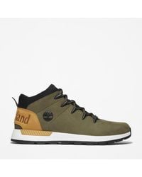 Timberland - Sprint Trekker Mid Trainer For Men In Green, Man, Green, Size: 6.5 - Lyst