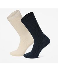 Timberland - Lightweight 2-Pack Rib Crew Sock - Lyst