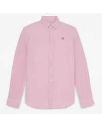 Timberland - Long-Sleeve Seersucker Striped Shirt For - Lyst