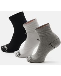 Timberland - Bowden 3-Pack Full Cushion Quarter Sock - Lyst