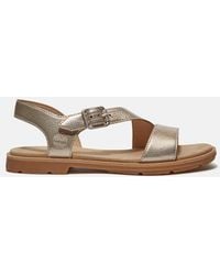 Timberland - Calista Bay Backstrap Sandal For Women In Yellow, Woman, Yellow, Size: 3.5 - Lyst