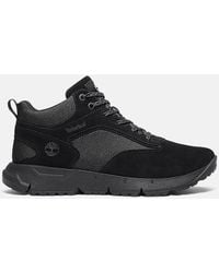 Timberland - Voyager Park Mid Trainer For Men In Black, Man, Black, Size: 6.5 - Lyst