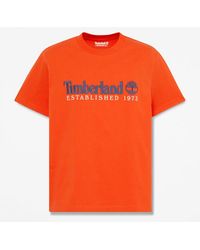 Timberland - Established 1973 Embroidered Short-Sleeve T-Shirt For - Lyst