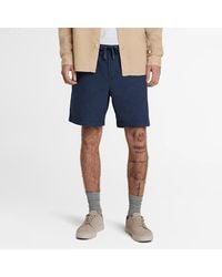 Timberland - Cotton Linen Shorts For Men In Dark Blue, Man, Blue, Size: 28 - Lyst