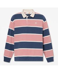 Timberland - Rugby Polo Shirt In Dark Blue/dark Green, Blue, Size: 3xl - Lyst