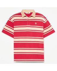 Timberland - All Gender Striped Short-Sleeve Rugby Polo - Lyst