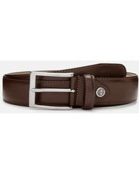 Timberland - Birch Point Adjustable Leather Belt For Men In Brown, Man, Brown, Size: L - Lyst
