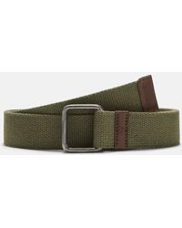 Timberland - 40mm Webbed Belt With Square Buckle For Men In Green, Man, Green, Size: L - Lyst